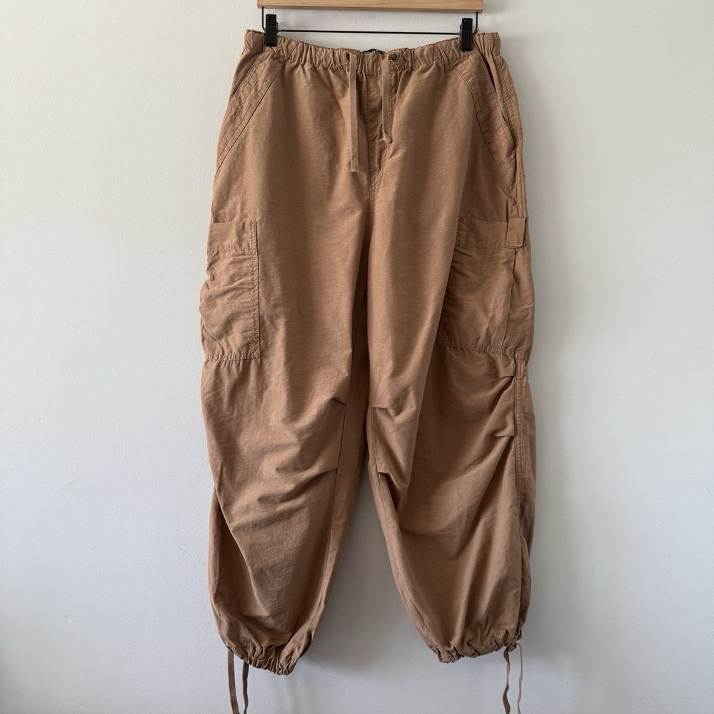 Aeropostale Parachute Cargo Pants Womens Medium Y2K Streetwear Baggy Oversized